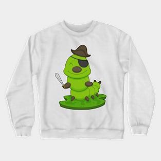 Caterpillar as Pirate with Sword Crewneck Sweatshirt